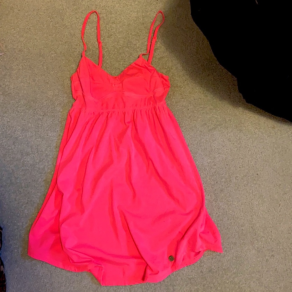 Bright pink tna dress
